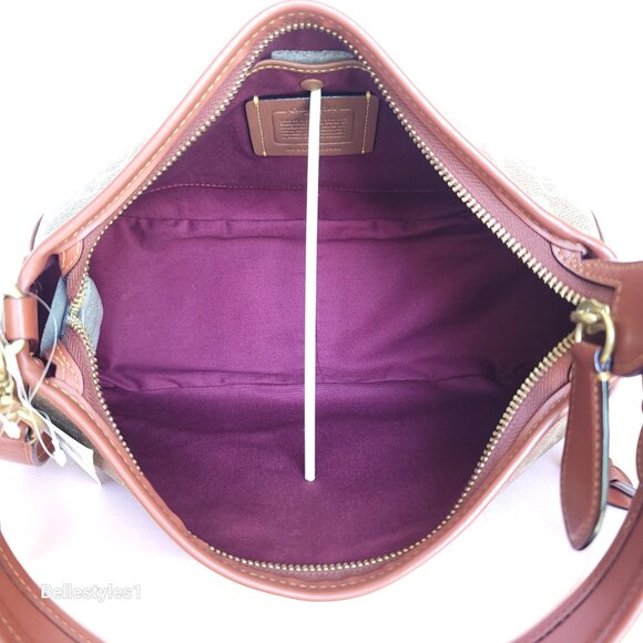 COACH Cary Signature Canvas And Calf Leather with Convertible Straps Crossbody🎈 - Picture 12 of 16